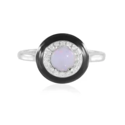 Australischer Opal-Silberring