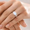 Australischer Opal-Silberring