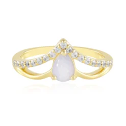 Australischer Opal-Silberring