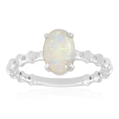 Australischer Opal-Silberring