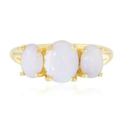 Australischer Opal-Silberring