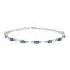 Blauer Ceylon-Saphir-Goldarmband