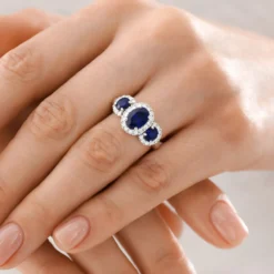 Blauer Ceylon-Saphir-Goldring
