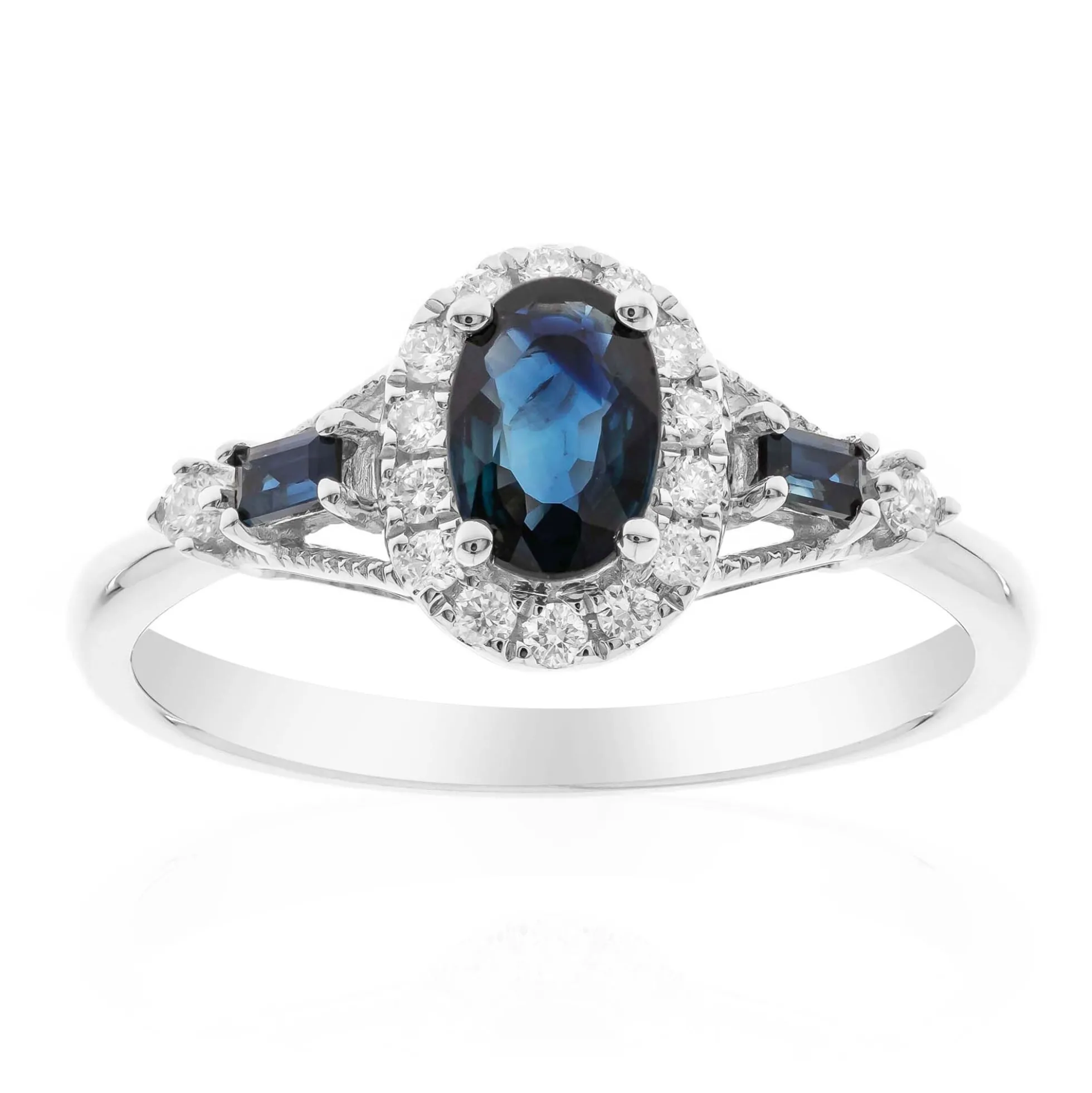 Blauer Ceylon-Saphir-Goldring