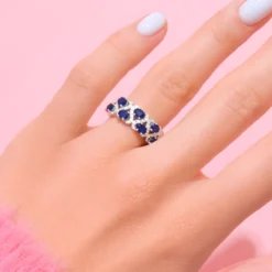 Blauer Ceylon-Saphir-Goldring