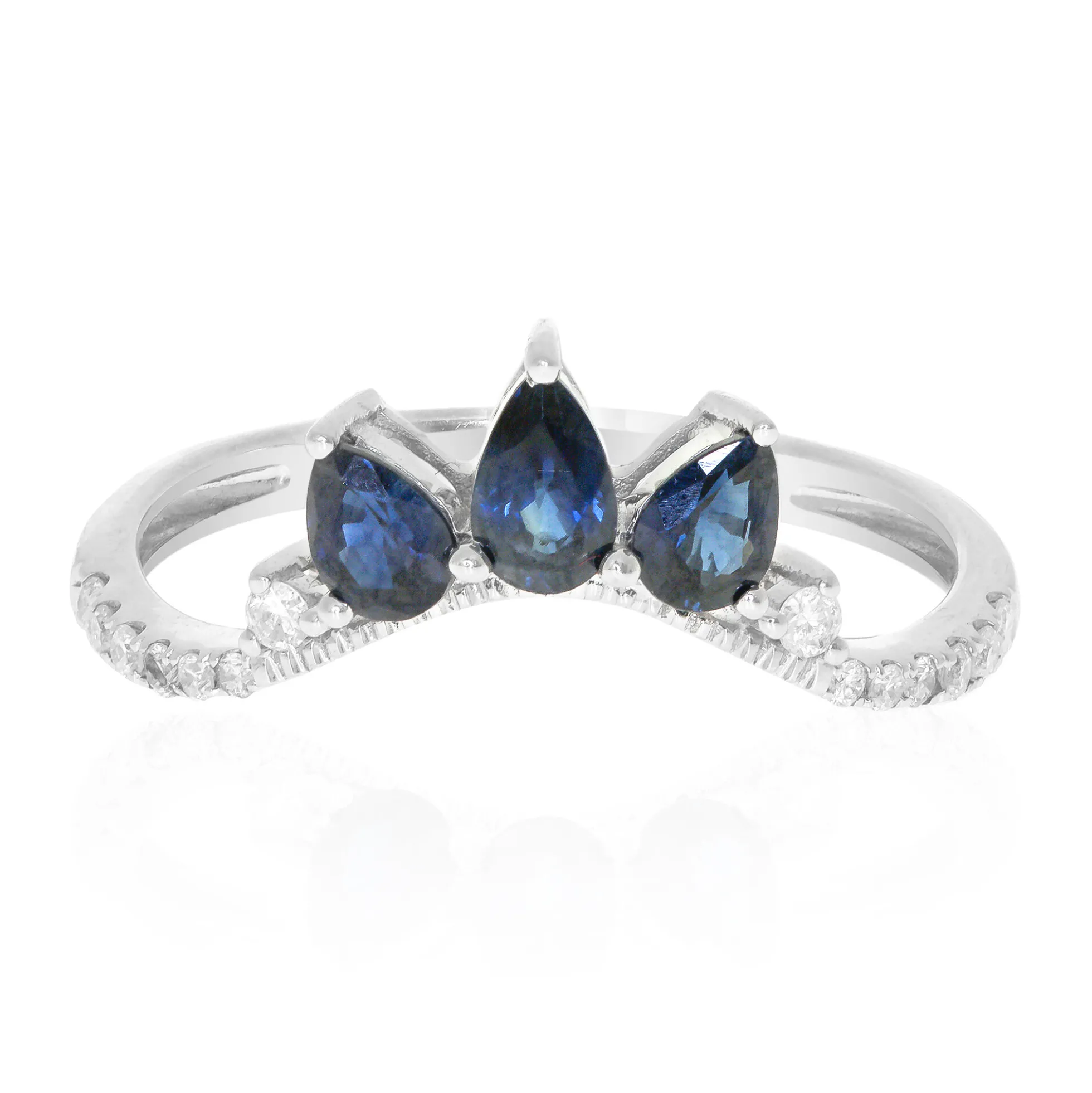 Blauer Ceylon-Saphir-Goldring