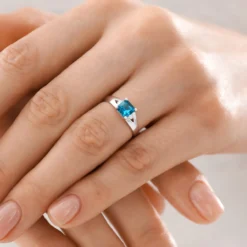 Blauer Ceylon-Saphir-Goldring