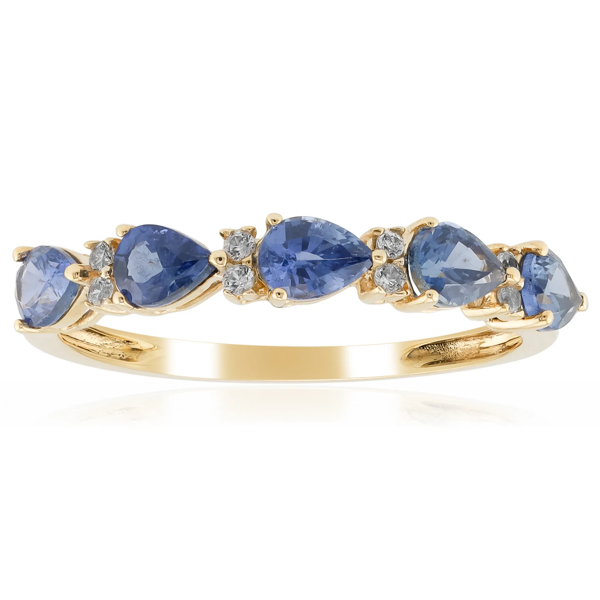 Blauer Ceylon-Saphir-Goldring