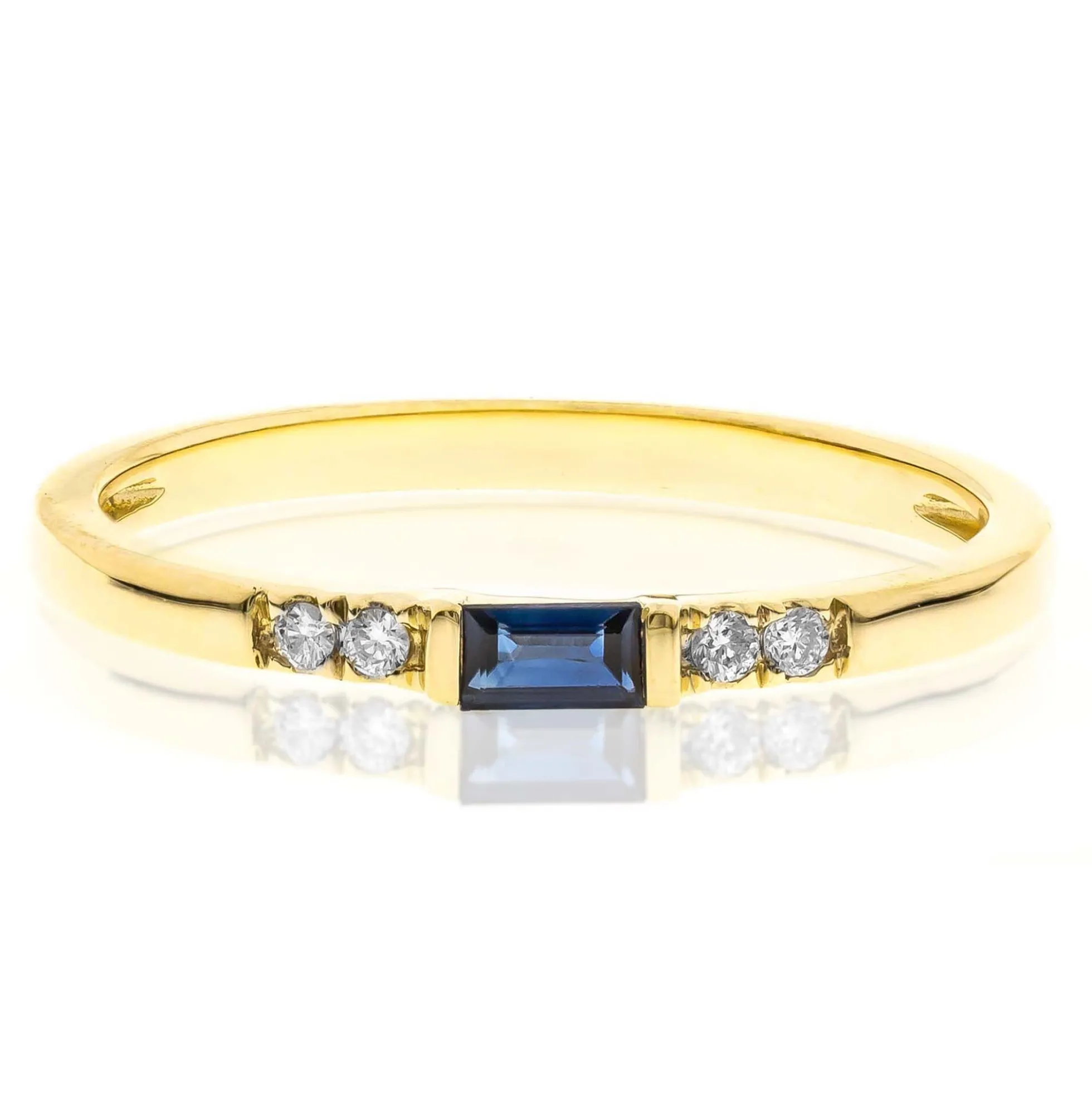 Blauer Ceylon-Saphir-Goldring