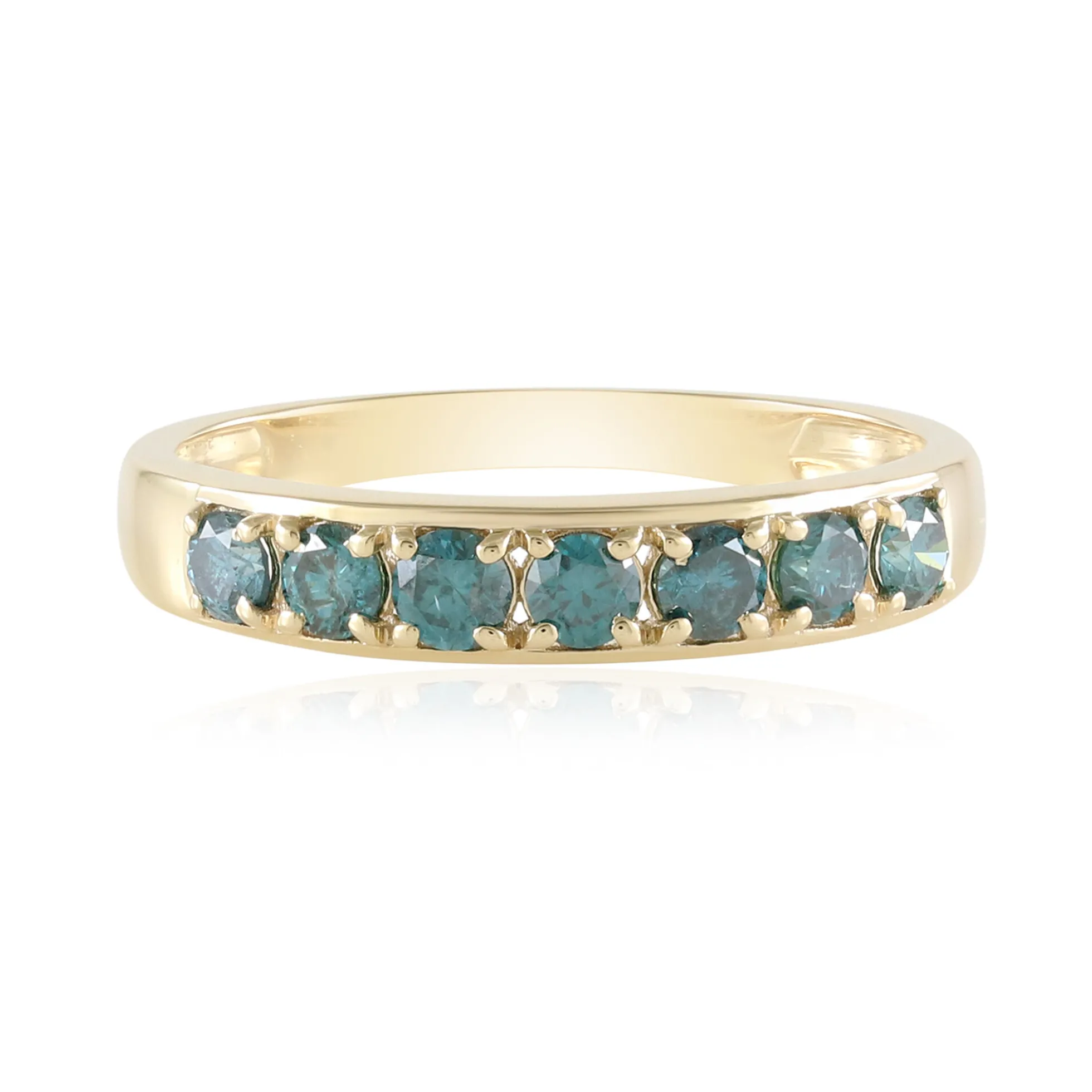 Blauer I2 Brillant-Goldring