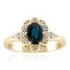 Blauer Kings Plains-Saphir-Goldring