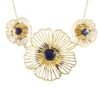 Blauer Madagaskar-Saphir-Silbercollier