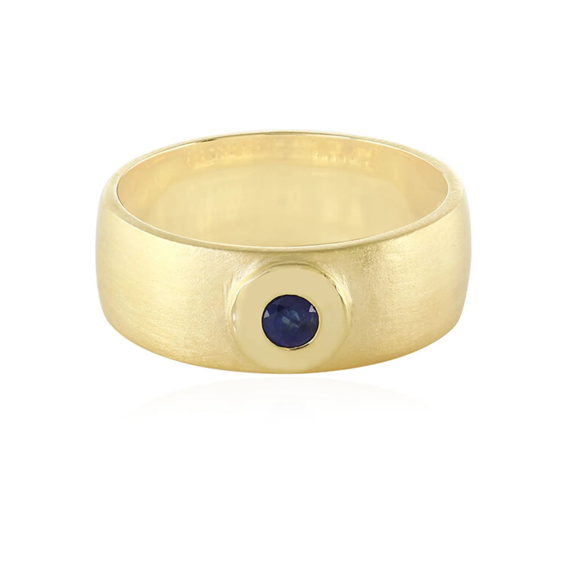 Blauer Madagaskar-Saphir-Silberring