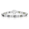 Blauer Maniry-Labradorit-Silberarmband