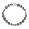 Blauer Maniry-Labradorit-Silberarmband