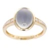 Blauer Mondstein-Goldring