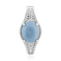 Blauer Opal-Silberanhänger
