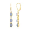 Blauer Opal-Silberohrringe