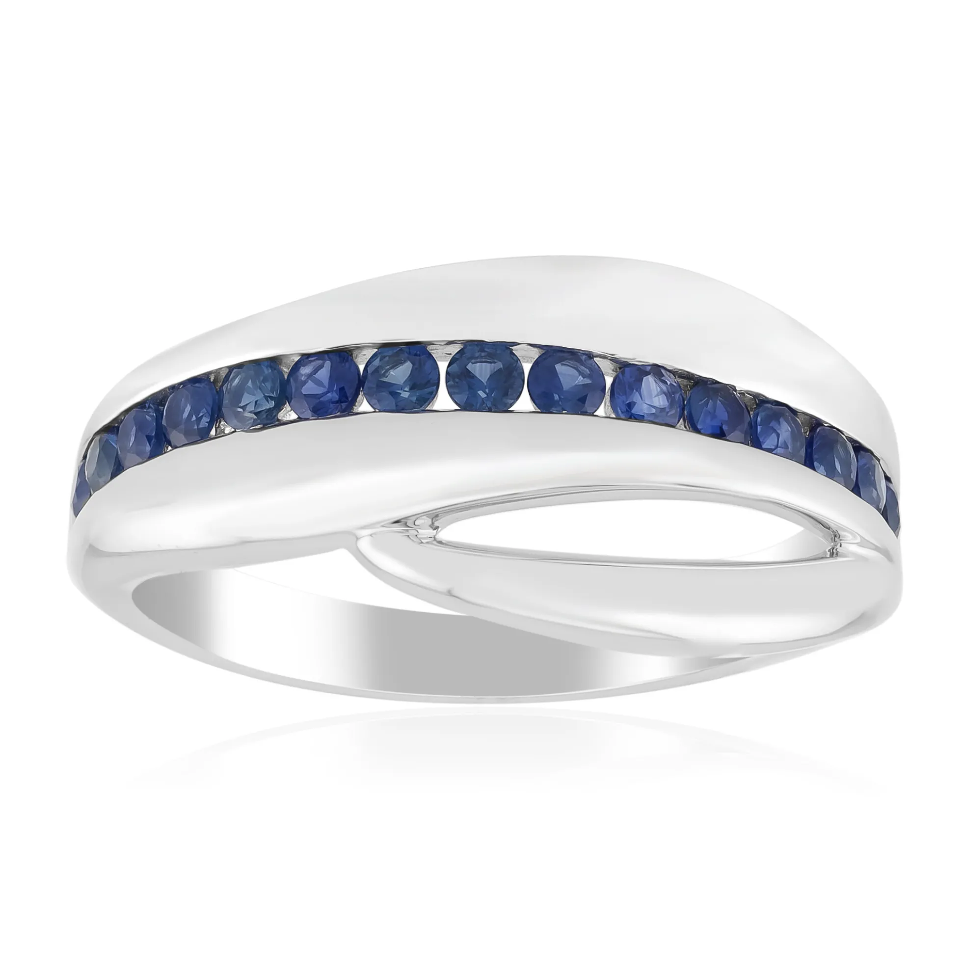 Blauer Tuléar-Saphir-Silberring