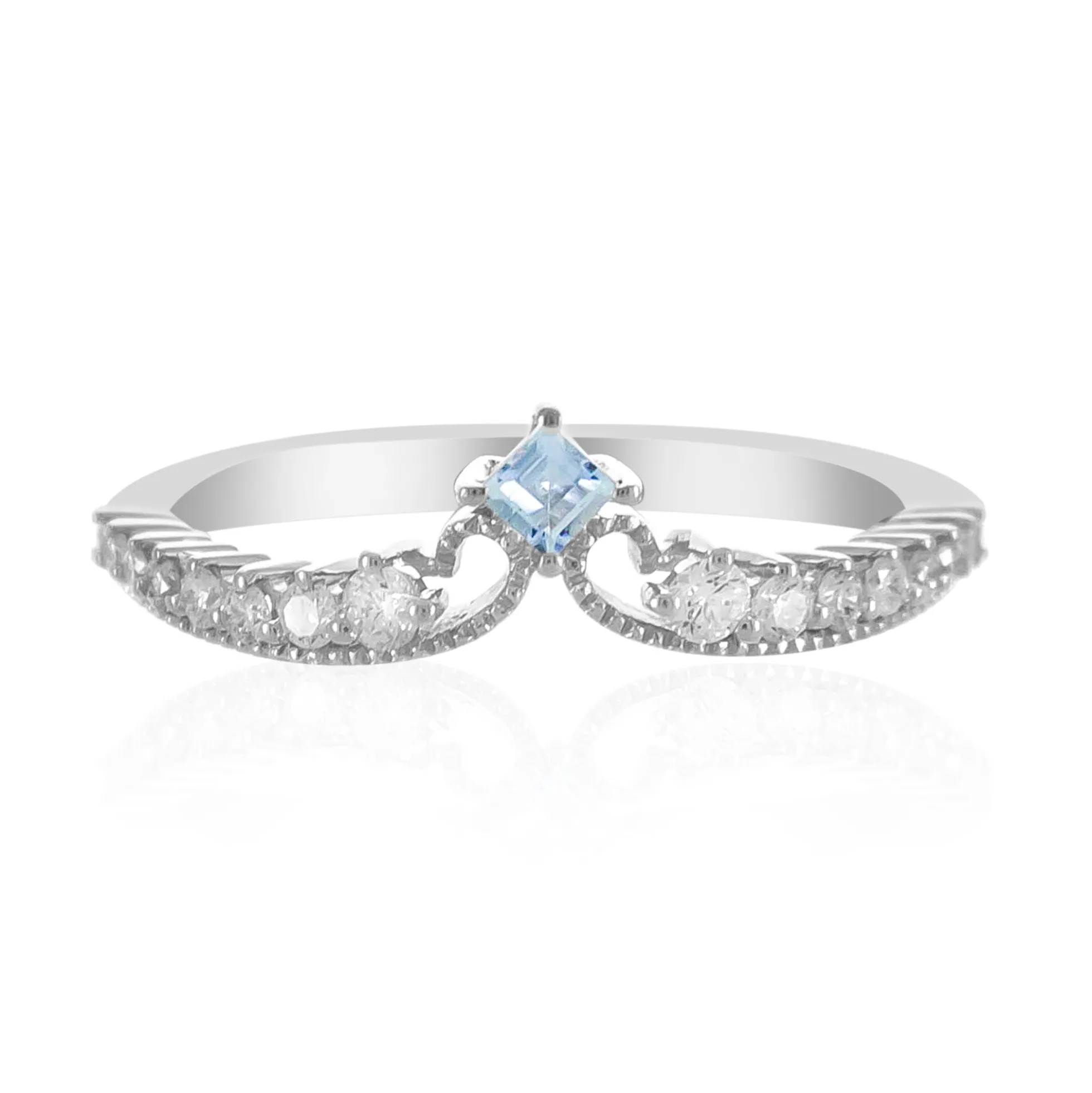 Brasilianischer Aquamarin-Goldring
