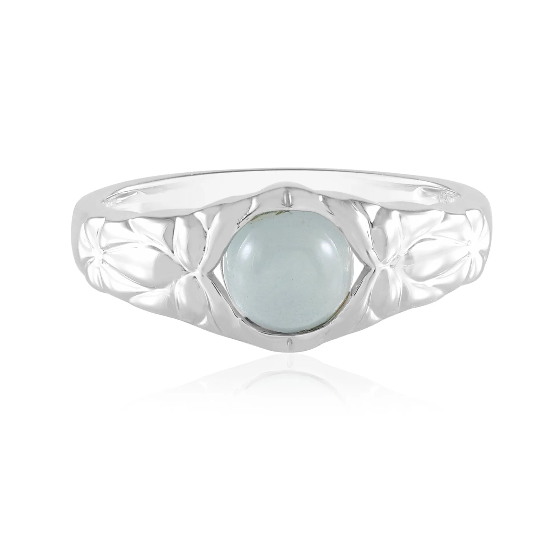 Brasilianischer Aquamarin-Silberring