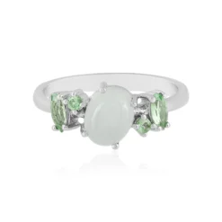 Brasilianischer Aquamarin-Silberring