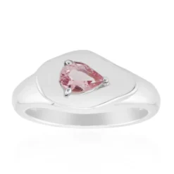 Brasilianischer Pinkfarbener Turmalin-Silberring