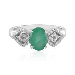 Brasilianischer Smaragd-Goldring