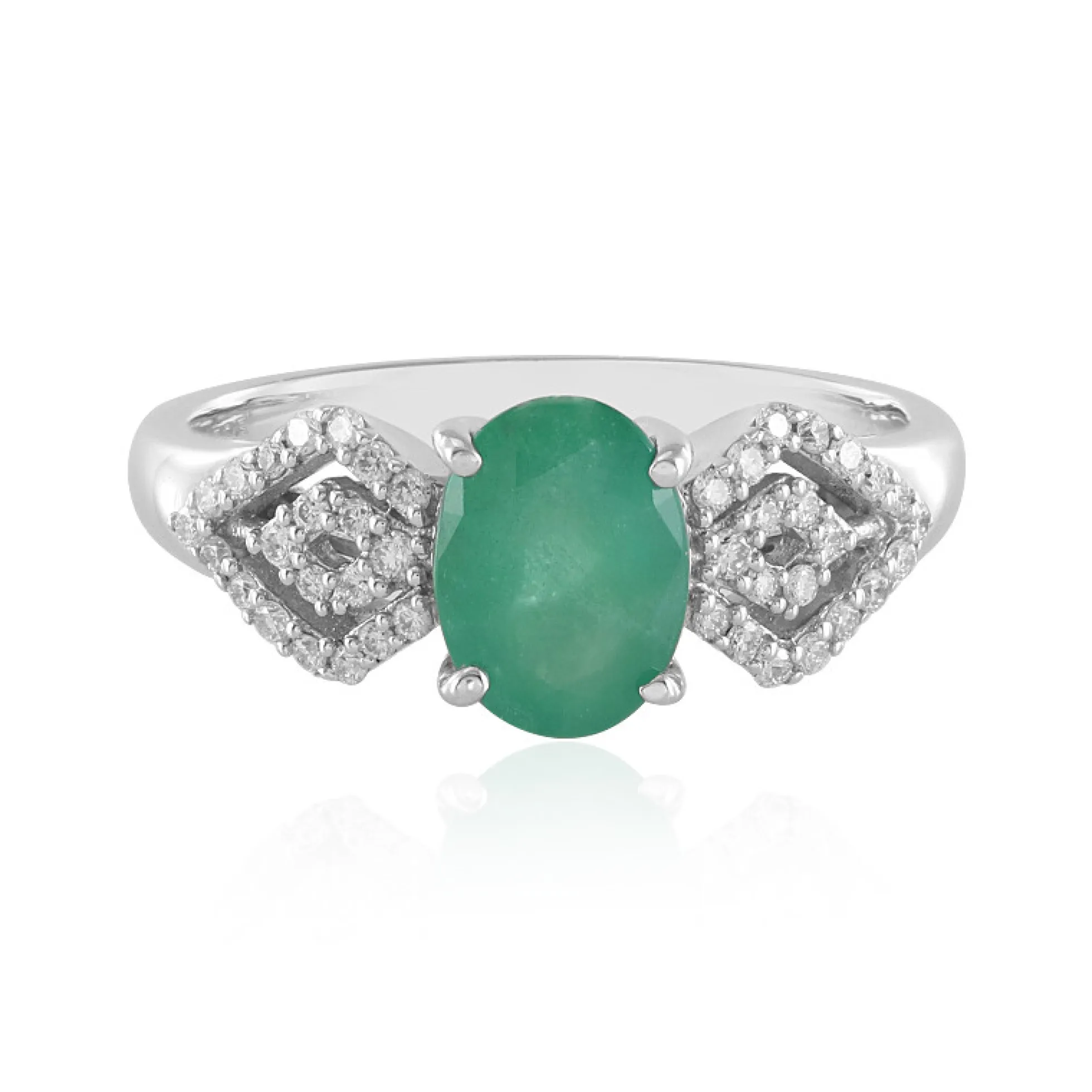 Brasilianischer Smaragd-Goldring