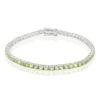 Burmesischer Peridot-Silberarmband