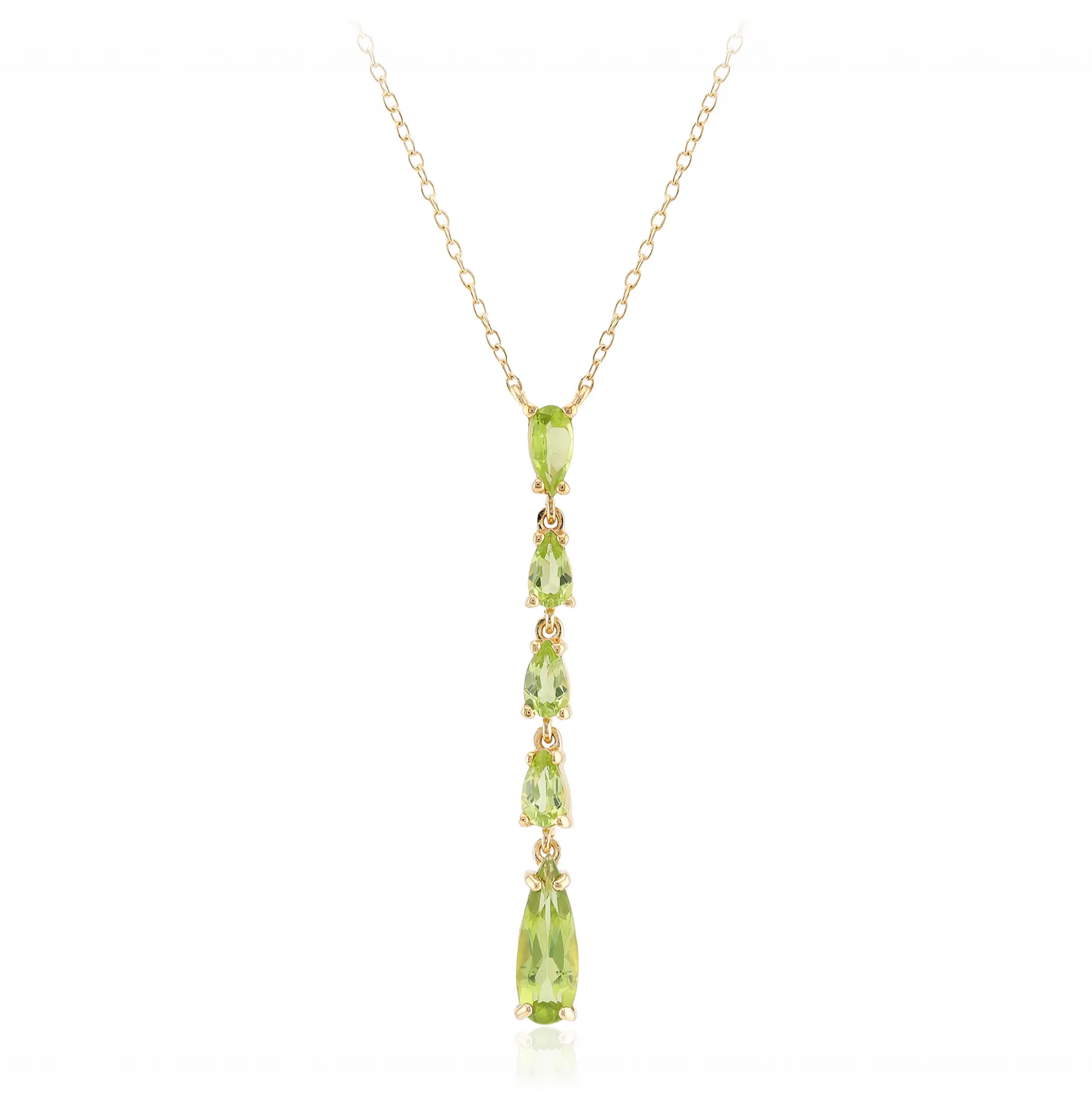 Burmesischer Peridot-Silbercollier