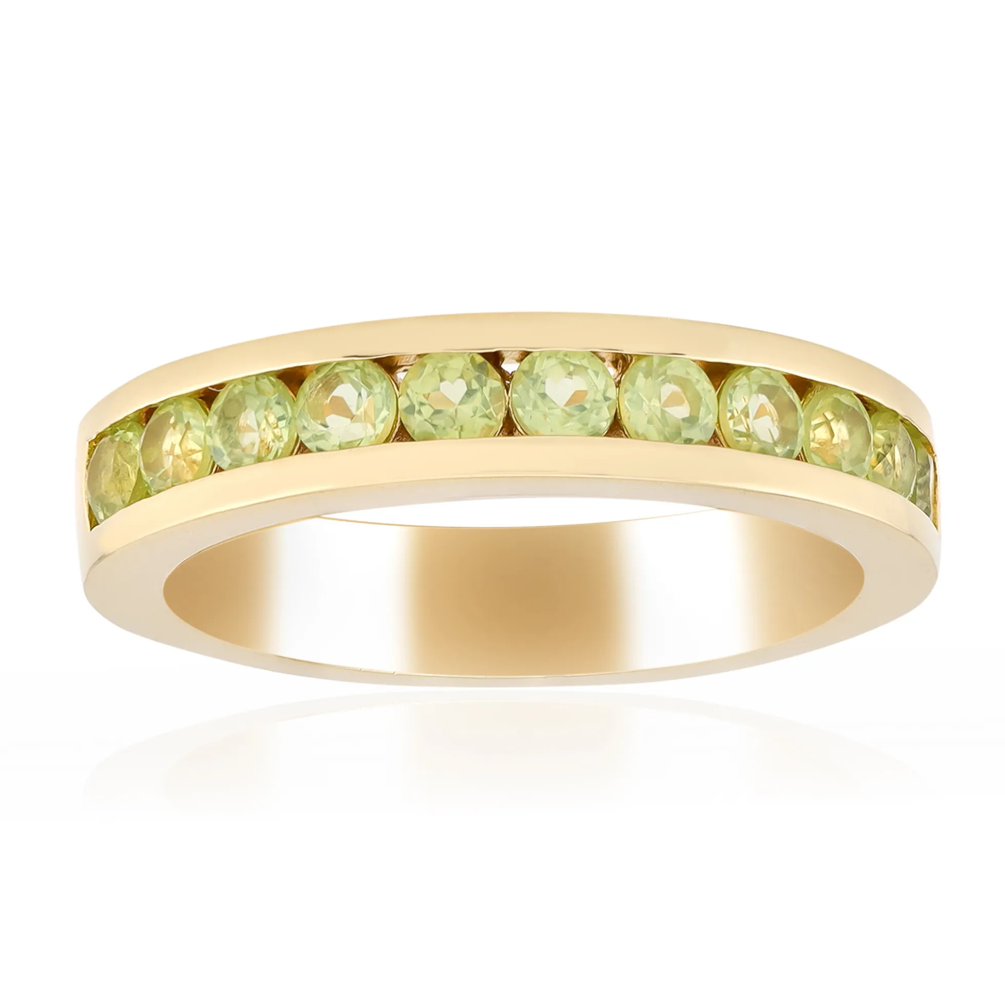 Burmesischer Peridot-Silberring