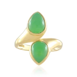 Chrysopras-Silberring