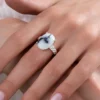 Dendriten-Achat-Silberring