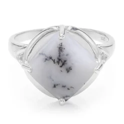 Dendriten-Achat-Silberring