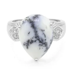 Dendriten-Achat-Silberring