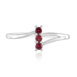 Edelroter Spinell-Silberring