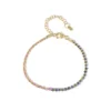 Edelstein-Silberarmband