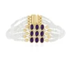 Edelstein-Silberarmband