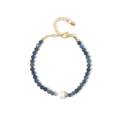 Edelstein-Silberarmband