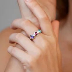 Edelstein-Silberring