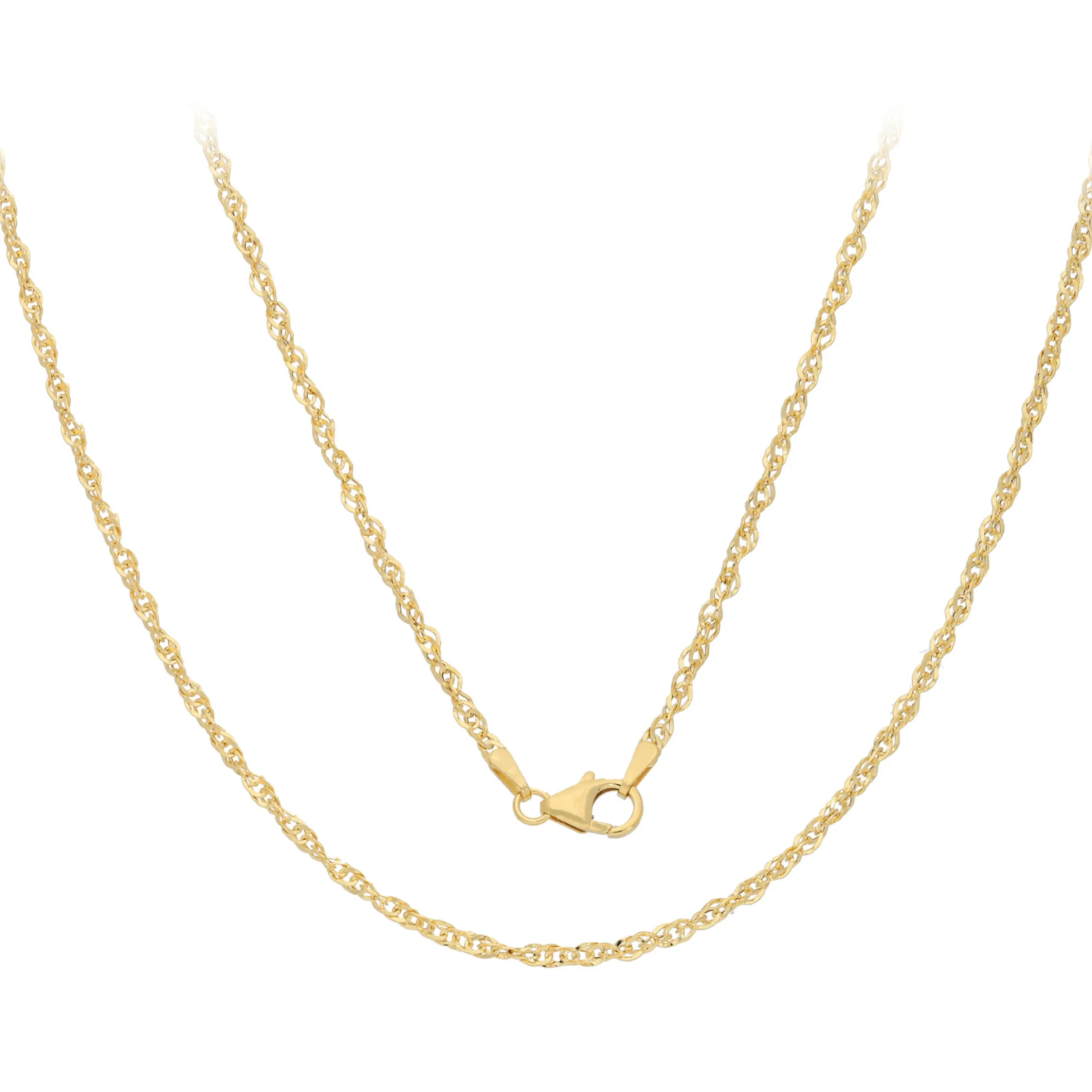 375er Gelbgold-Singapurkette - 1,25 g - 45 cm