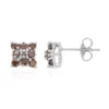 Fancy-Diamant-Silberohrringe