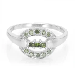 Fancy-Diamant-Silberring
