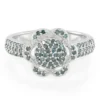Fancy-Diamant-Silberring