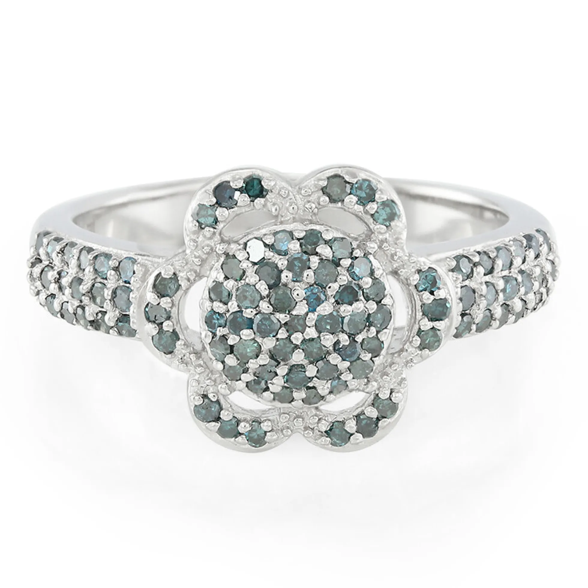 Fancy-Diamant-Silberring