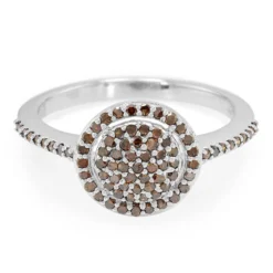 Fancy-Diamant-Silberring