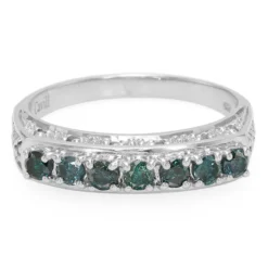Fancy-Diamant-Silberring