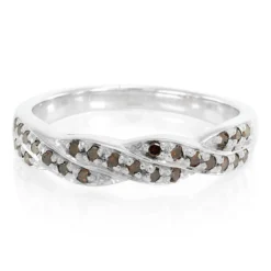 Fancy-Diamant-Silberring