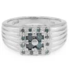 Fancy-Diamant-Silberring